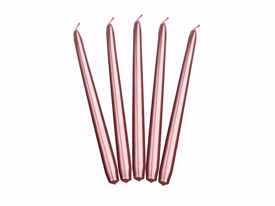 Picture of 3 Rose Gold Candles Taper