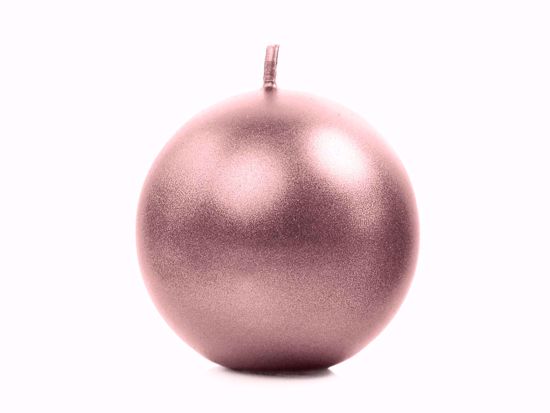 Picture of Rose Gold Candles Sphere 6 cm