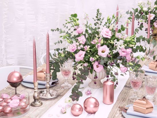 Picture of Rose Gold Candles Sphere 6 cm
