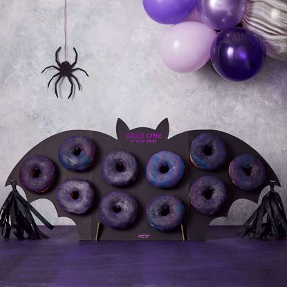 Picture of BAT SHAPED HALLOWEEN PARTY DONUT WALL - LET'S GET BATTY