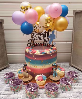 Picture of Balloon Cake Topper Mini Garland Aladdin Theme