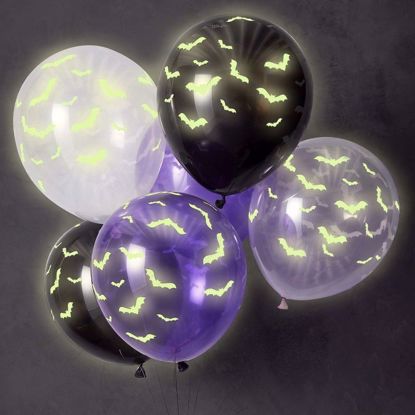 Picture of Glow In The Dark Halloween Balloons