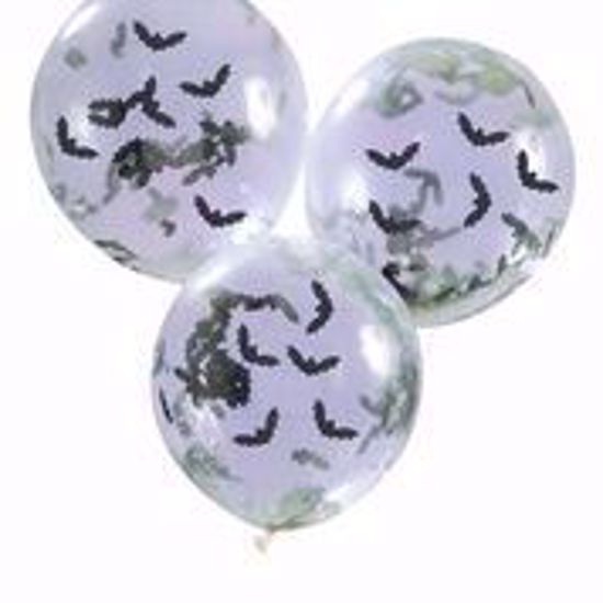 Picture of BAT SHAPED CONFETTI BALLOONS - CREEP IT REAL