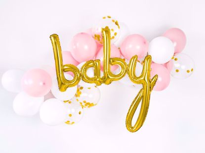 Picture of Baby Gold Script Balloon