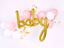Picture of Baby Gold Script Balloon Arch