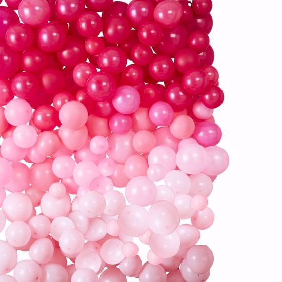 Picture of OMBRE PINK BALLOON WALL DECORATION - STARGAZER