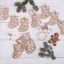 Picture of HESSIAN CHRISTMAS ADVENT CALENDAR STOCKINGS - LET IT SNOW