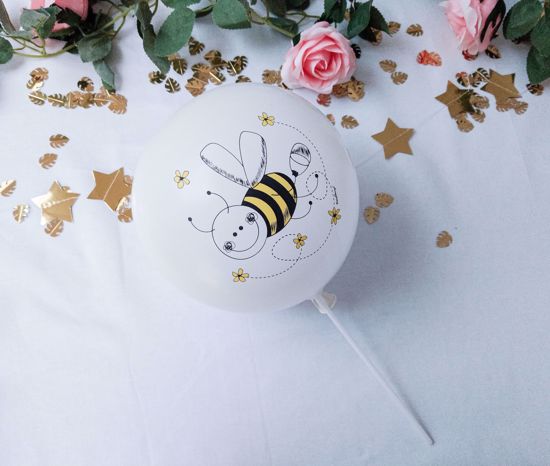 Picture of Balloon Cake Topper White Bee