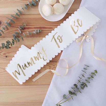 Picture of Mum To Be Sash Baby Shower Party Decorations