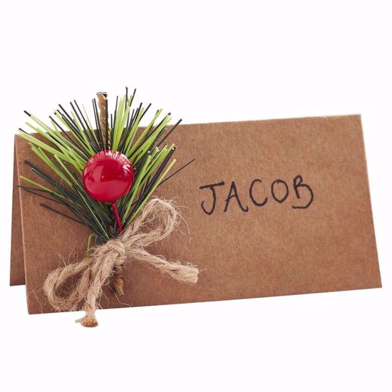 Picture of Christmas Kraft Place Cards