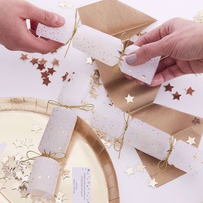 Picture of Christmas Crackers Gold Star Confetti
