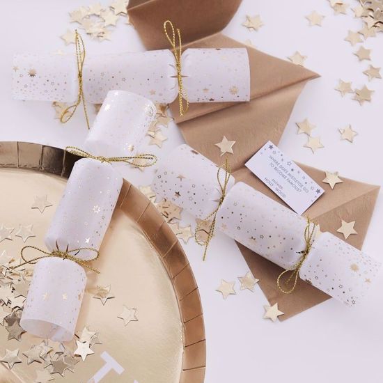 Picture of Christmas Crackers Gold Star Confetti