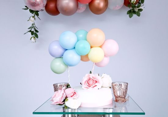 Picture of Pastel Balloons Cake Topper Arch Garland