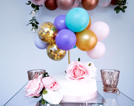 Picture of Pastel Balloons Cake Topper Arch Garland Aladdin Theme