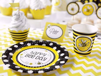 Picture of Bee Plates Birthday Tableware
