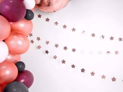 Picture of Rose Gold star Garland Christmas Decorations