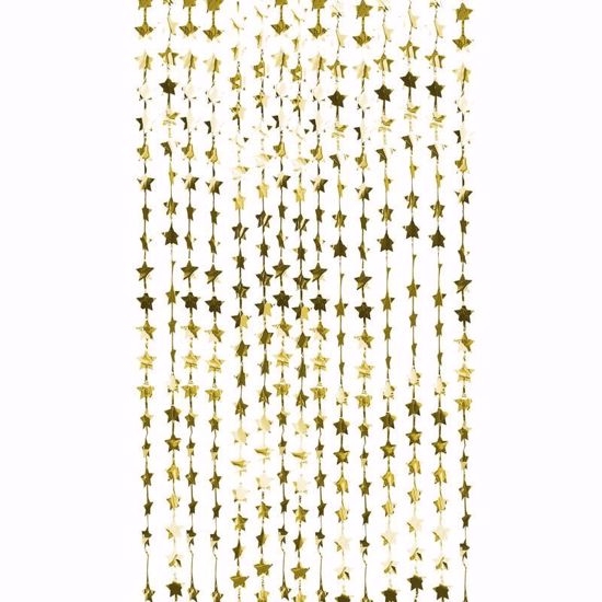 Picture of GOLD FOIL STAR BACKDROP CURTAIN DECORATION