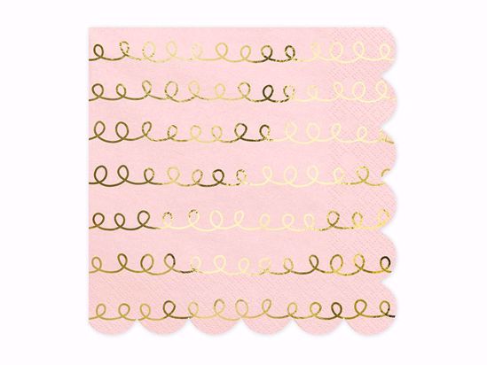 Picture of Blush Pink Gold Paper Napkins
