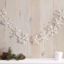 Picture of White Glitter Snowflake Christmas Garland Traditional Rustic Decorations