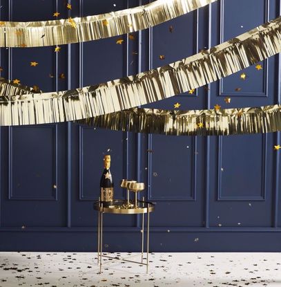 Picture of GOLD FOIL FRINGE GARLAND CHRISTMAS