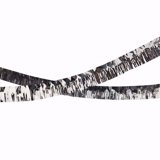 Picture of SILVER FOIL FRINGE GARLAND CHRISTMAS