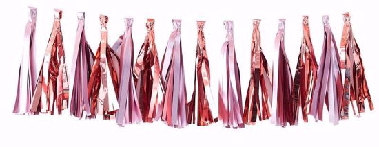 Picture of MATTE PINK & ROSE GOLD TASSEL GARLAND