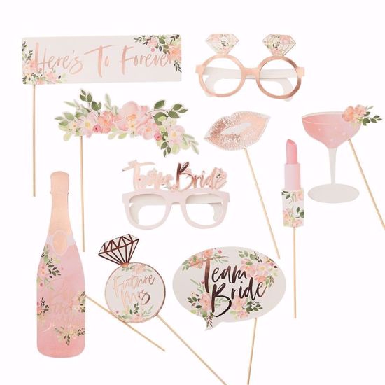 Picture of PHOTO BOOTH PROPS - FLORAL HEN PARTY