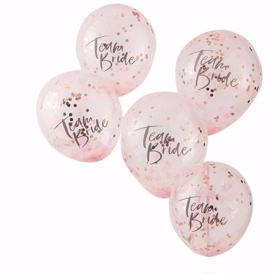 Picture of TEAM BRIDE CONFETTI BALLOONS - FLORAL HEN PARTY