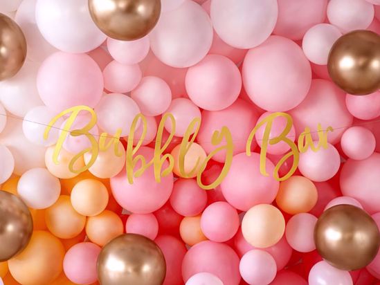 Picture of BLUSH PINK BALLOON WALL DECORATION  BACKDROP