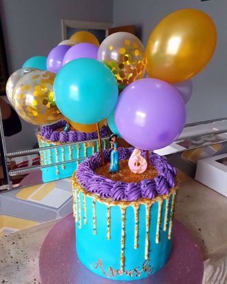 Picture of Aladdin Theme Balloon Cake Topper