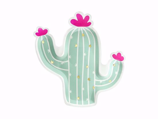 Picture of Cactus Plates  Llama Party