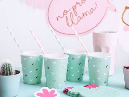 Picture of Paper cups Cactus  Llama Party