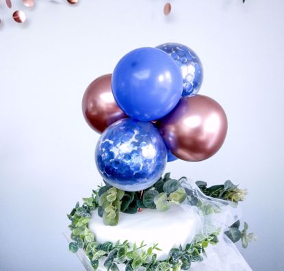 Picture of CAKE TOPPER MINI GARLAND ROSE GOLD CHROME