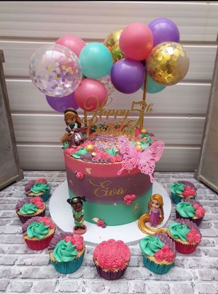 Picture of BALLOON CAKE TOPPER MINI GARLAND ALADDIN