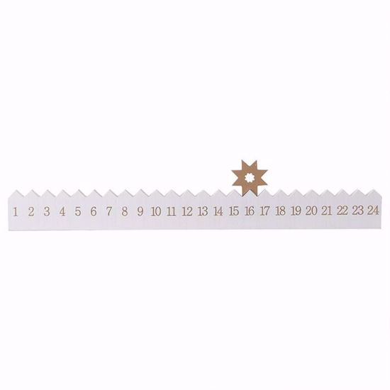 Picture of WOODEN STAR REUSEABLE ADVENT CALENDAR
