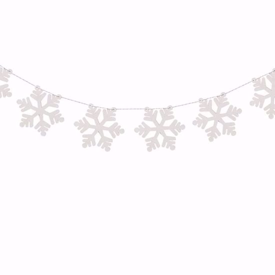 Picture of CHRISTMAS WOODEN SNOWFLAKE BUNTING
