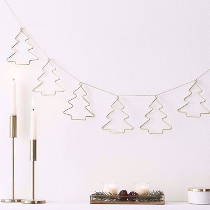 Picture of CHRISTMAS GOLD CONTEMPORARY BUNTING DECORATION