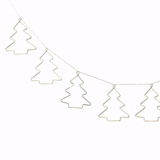 Picture of CHRISTMAS GOLD CONTEMPORARY BUNTING DECORATION