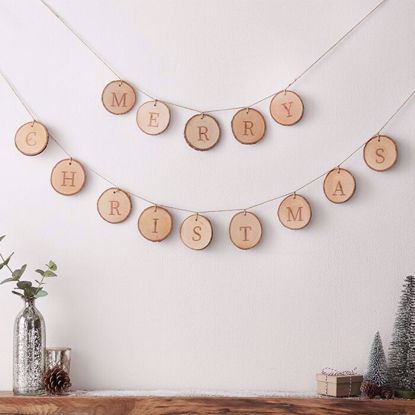 Picture of MERRY CHRISTMAS WOODEN BUNTING