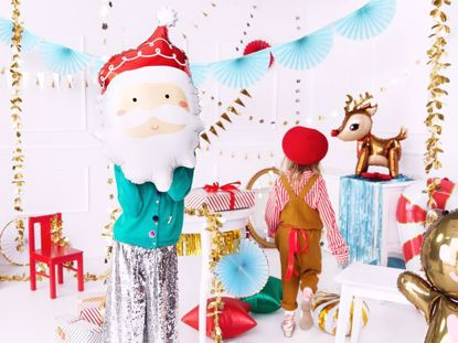 Picture of Santa Foil Balloon Christmas