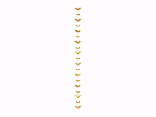 Picture of Paper Bat garland Black Gold