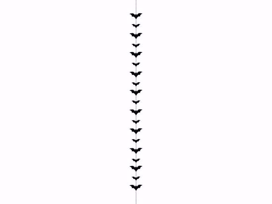 Picture of Paper Bat garland Black Gold