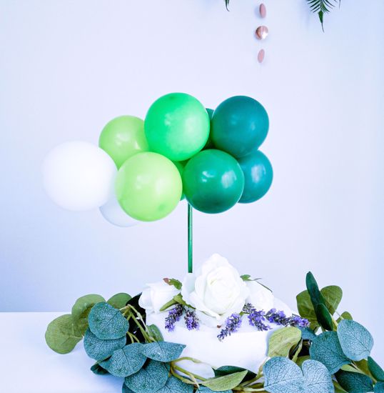 Picture of BALLOON CAKE TOPPER  GREEN OMBRE GARLAND