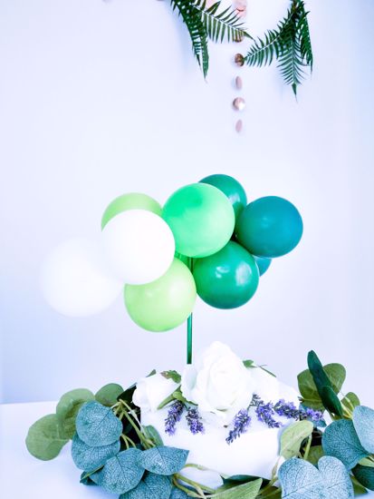 Picture of BALLOON CAKE TOPPER  GREEN OMBRE GARLAND