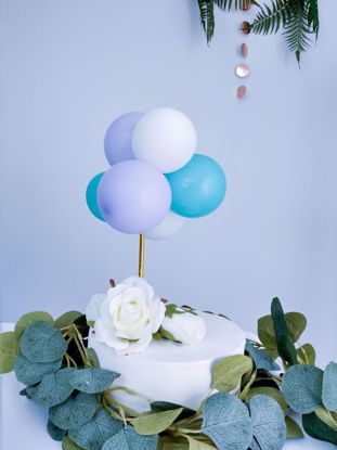 Picture of BALLOON CAKE TOPPER BUNCH LILAC