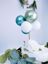 Picture of BALLOON CAKE TOPPER BUNCH WHITE GREEN CHROME