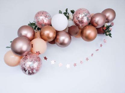 Picture of Rose Gold Balloon Garland Blush Arch Confetti