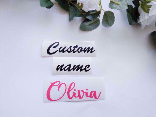 Picture of Rose Gold Balloon Custom Name Vinyl