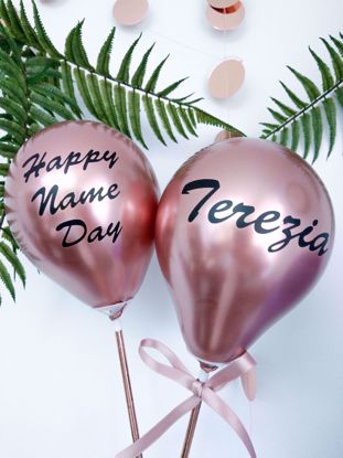Picture of Rose Gold Balloon Custom Name Vinyl
