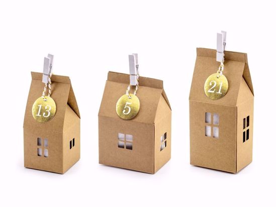 Picture of HOUSE CHRISTMAS ADVENT CALENDAR BOXES  DIY